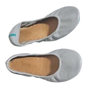 Tieks by Gavrieli Foldable Ballet Flats Blue Gray Italian Leather Size 6